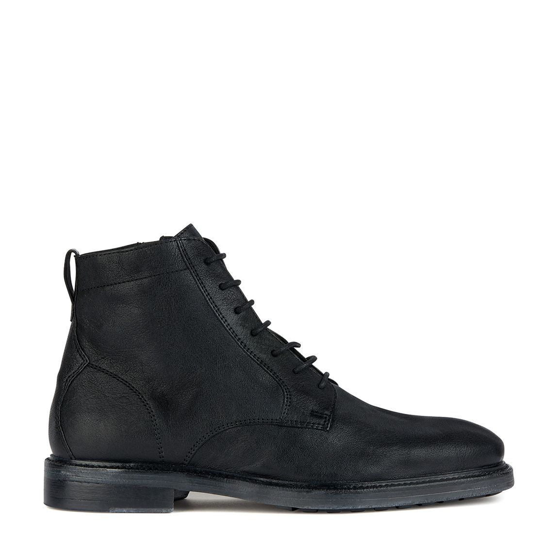 Black Aurelio Leather Ankle Boots main product photo