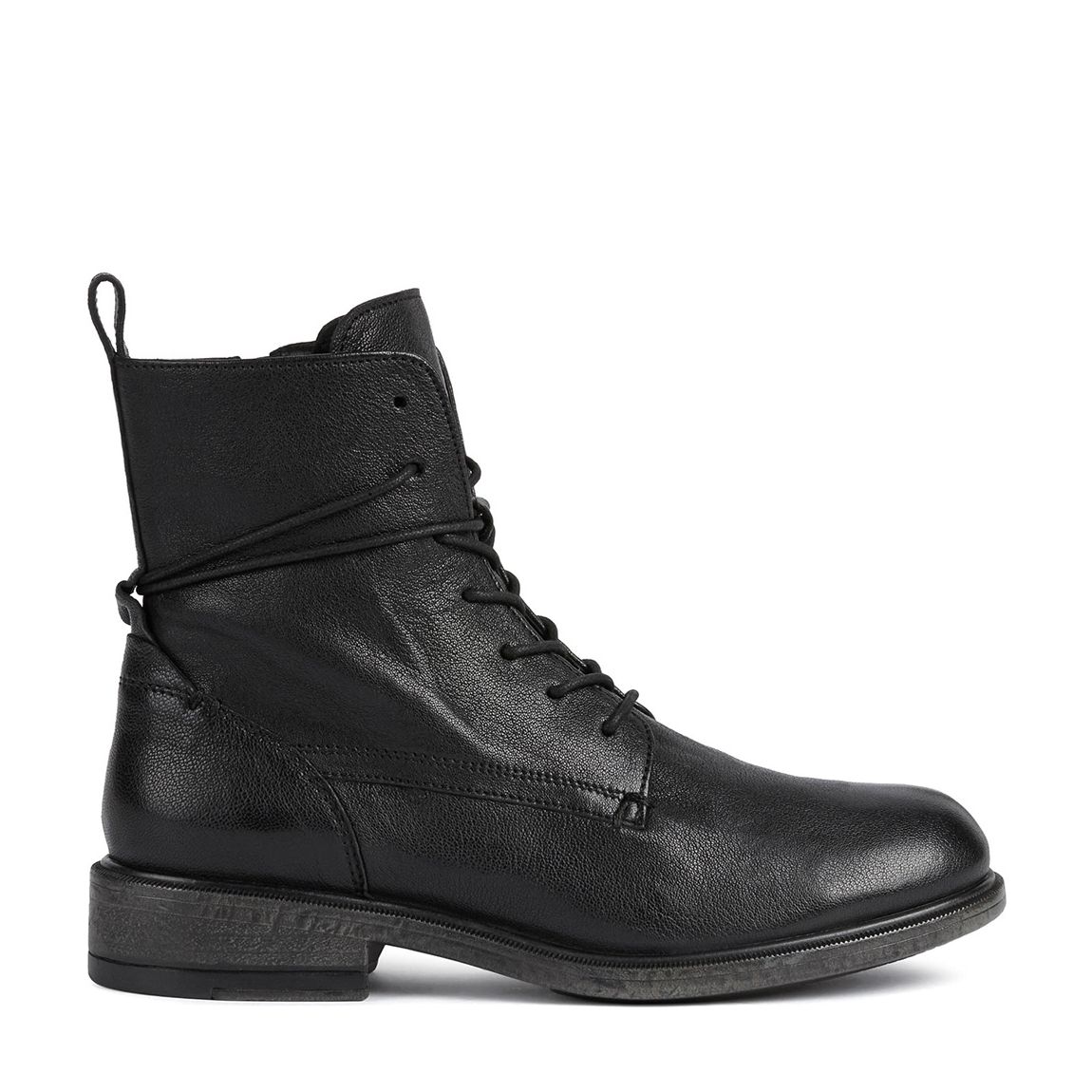 Black Catria Leather Ankle Boots main product photo