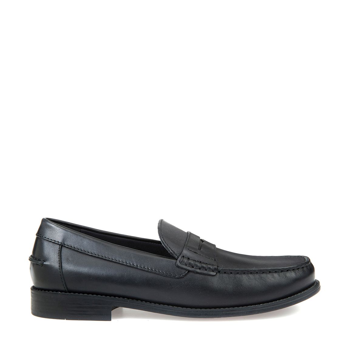 Black New Damon Leather Moccasins main product photo