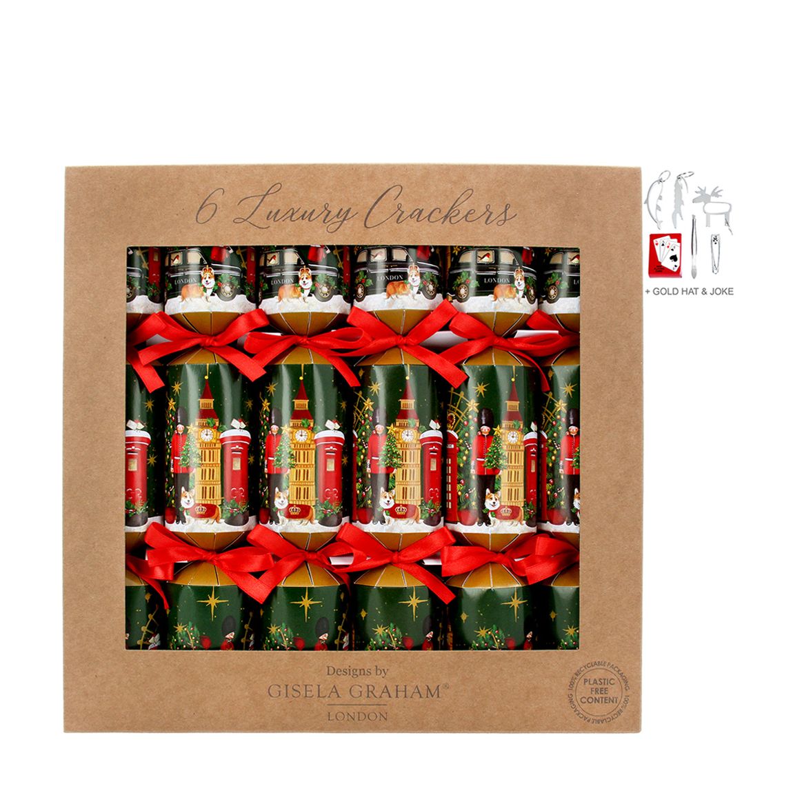 London Christmas Crackers, Box of 6 main product photo