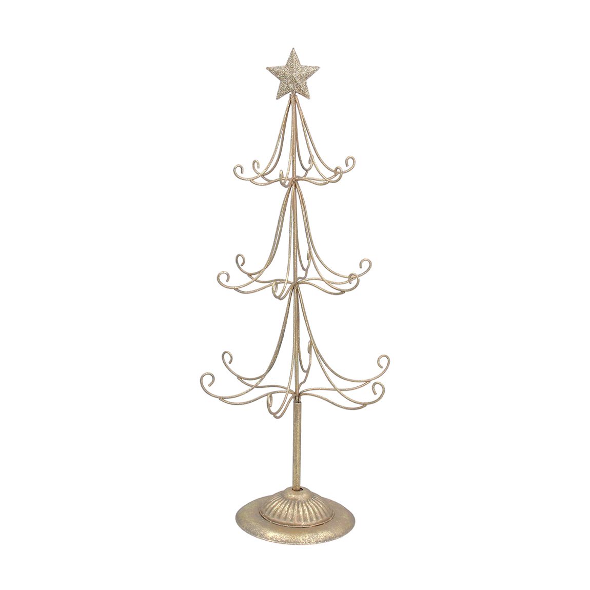 Gold Metal/Wire Tree Ornament main product photo