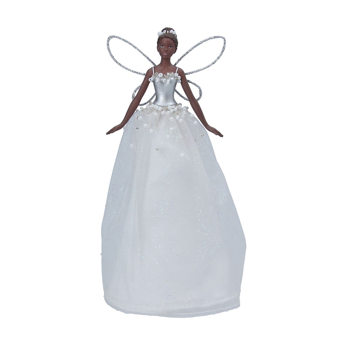 Ballerina Tree Topper, White/Silver main product photo