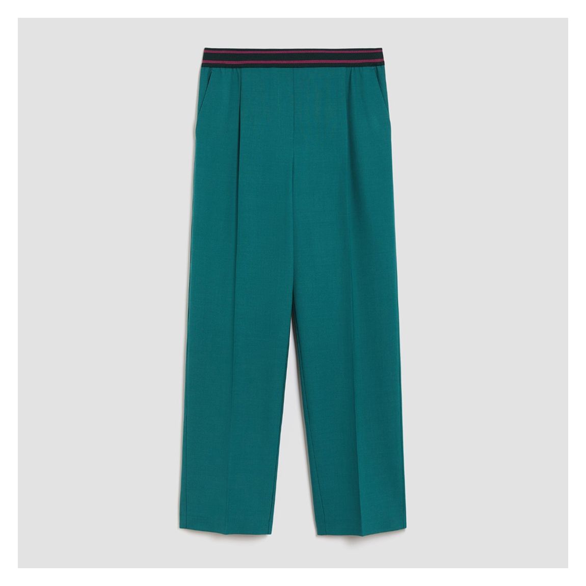 Green Turchese Wool Blend Trouser main product photo