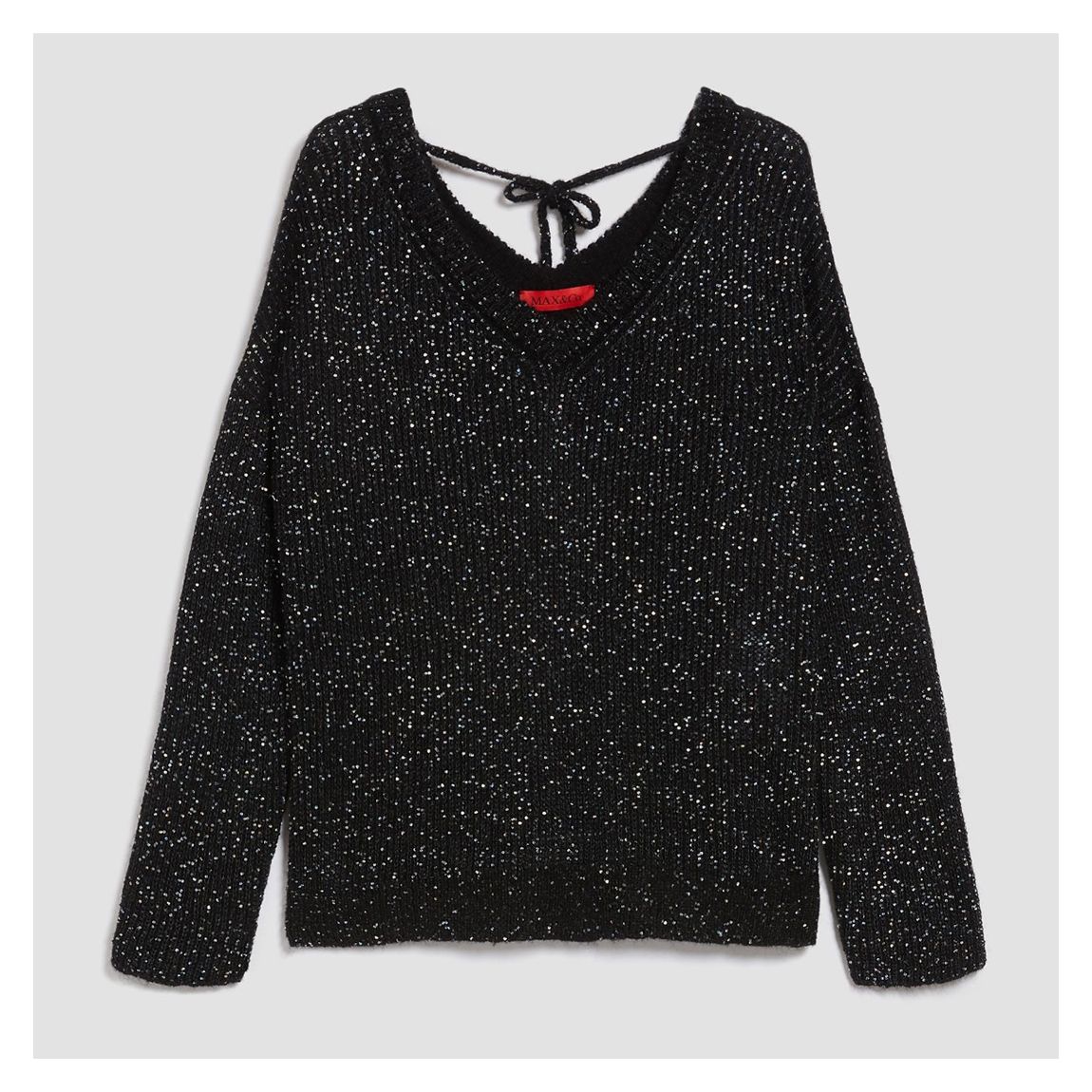Black Schietto V Neck Jumper main product photo