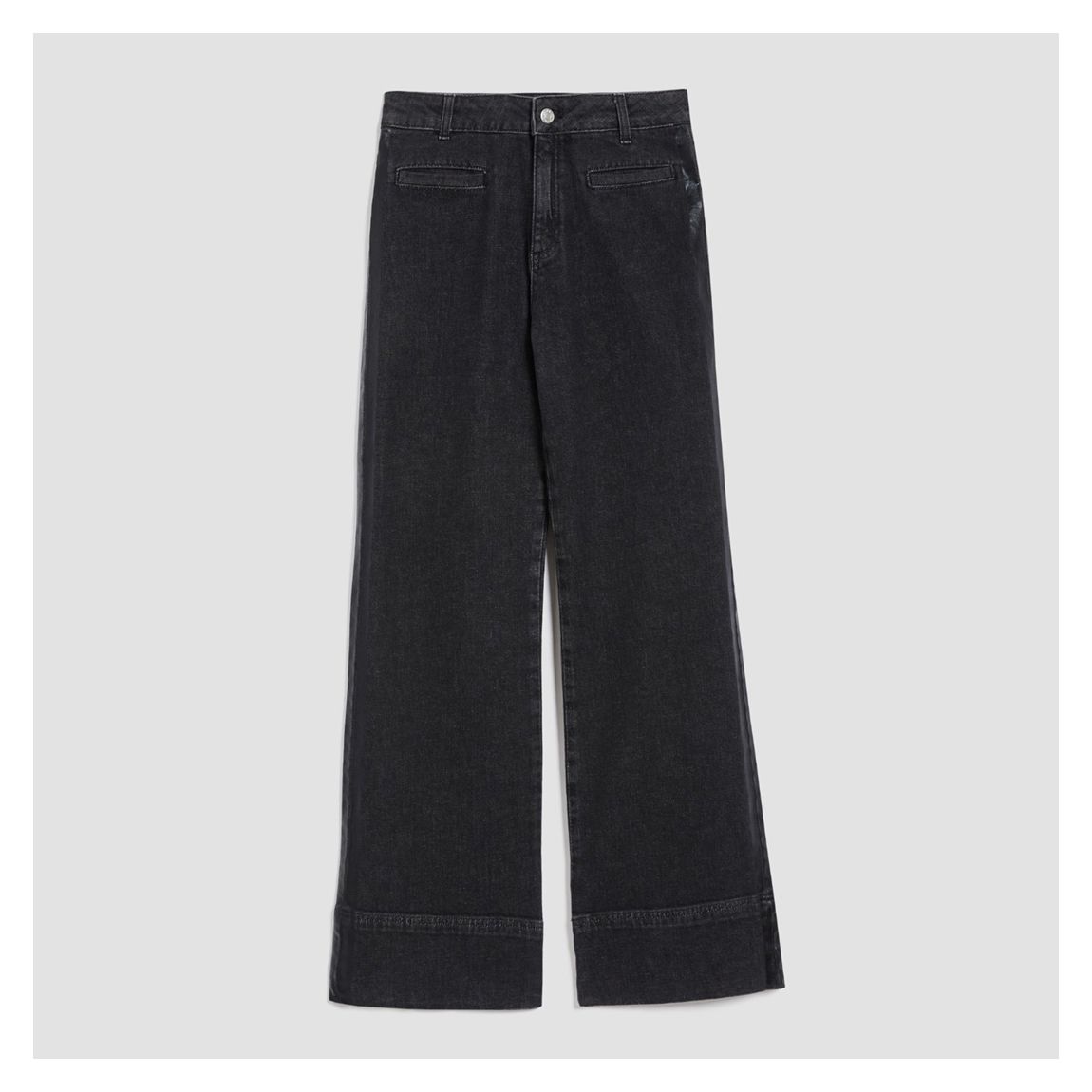 Black Agora Wide Leg Jean main product photo