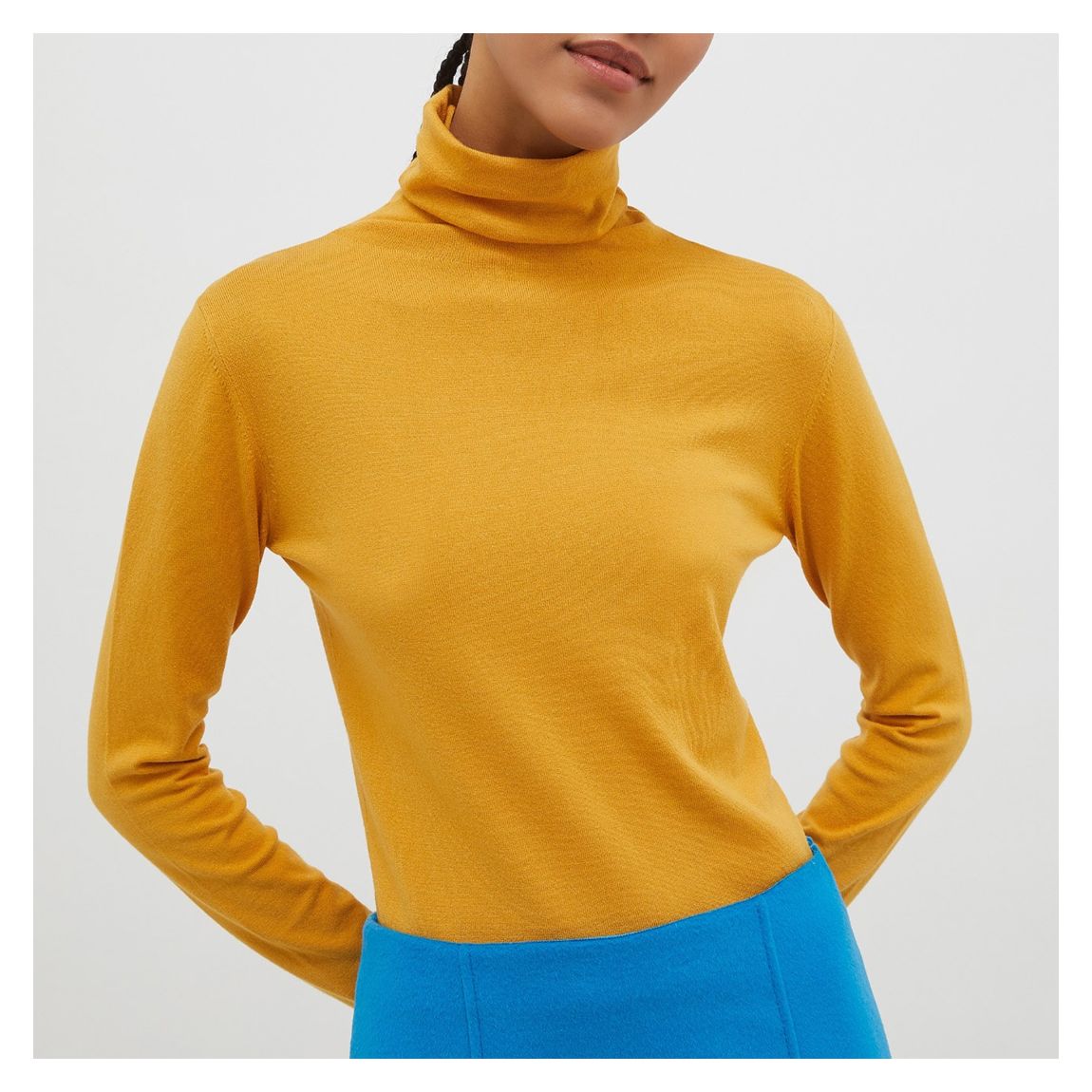 Mustard Scooter Roll Neck Jumper main product photo