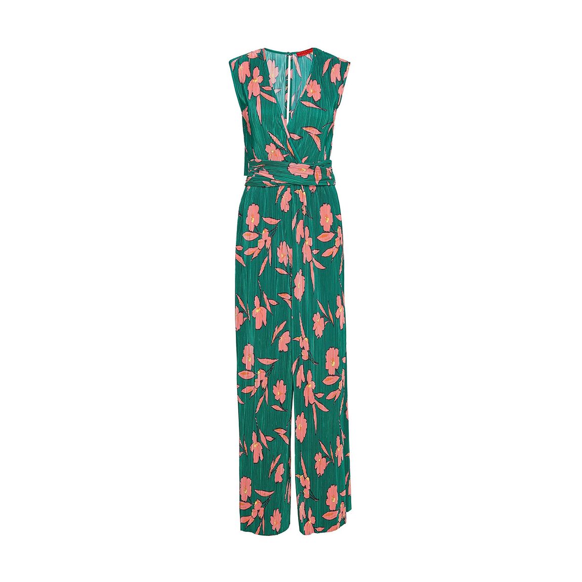 Green Pattern Crudo Wide Leg Jumpsuit main product photo