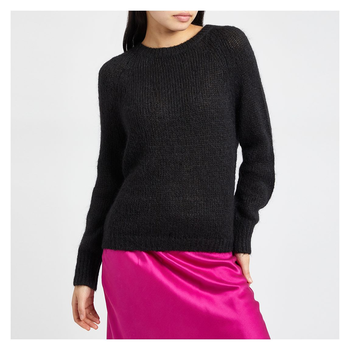 Black Mohair Blend Jumper main product photo