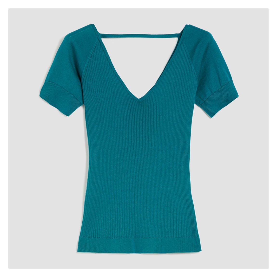 Emerald V Neck Cotton Blend Top main product photo