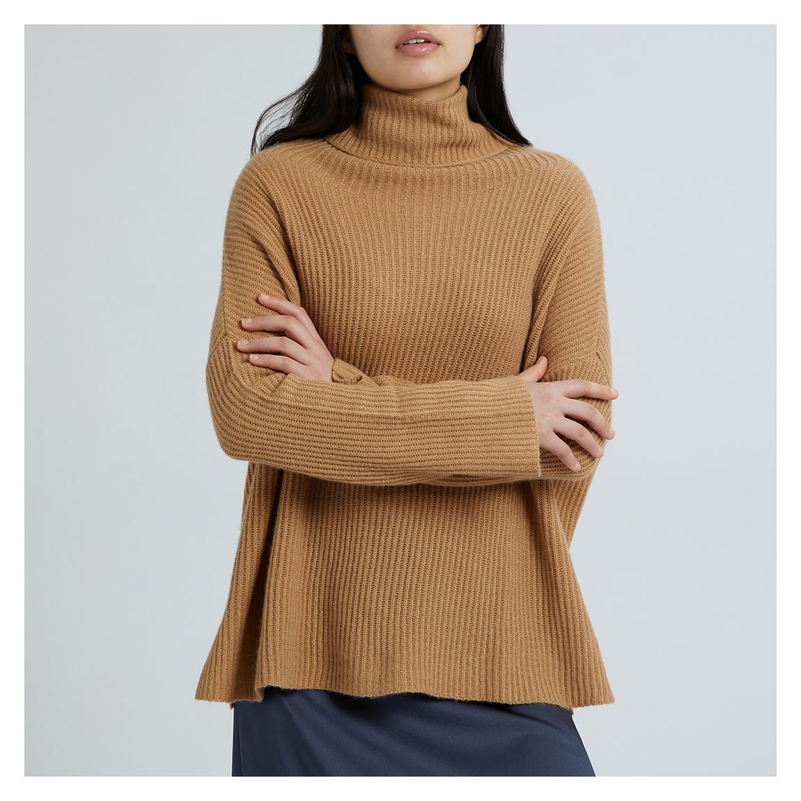 Camel Iscorger Cashmere Ribbed Jumper main product photo