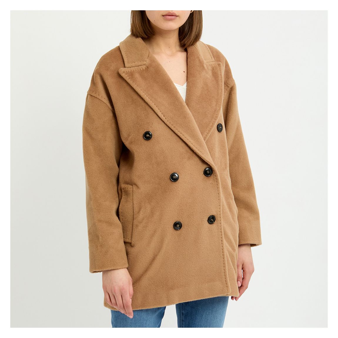 Camel Ghiacci Wool Coat main product photo