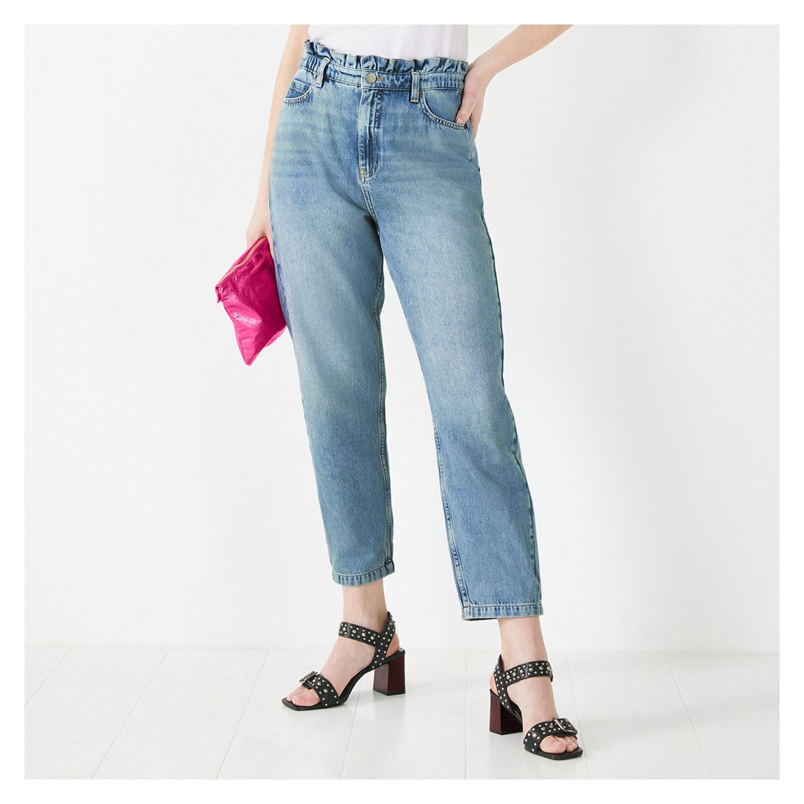 Light Blue Suria Paperbag Jeans main product photo