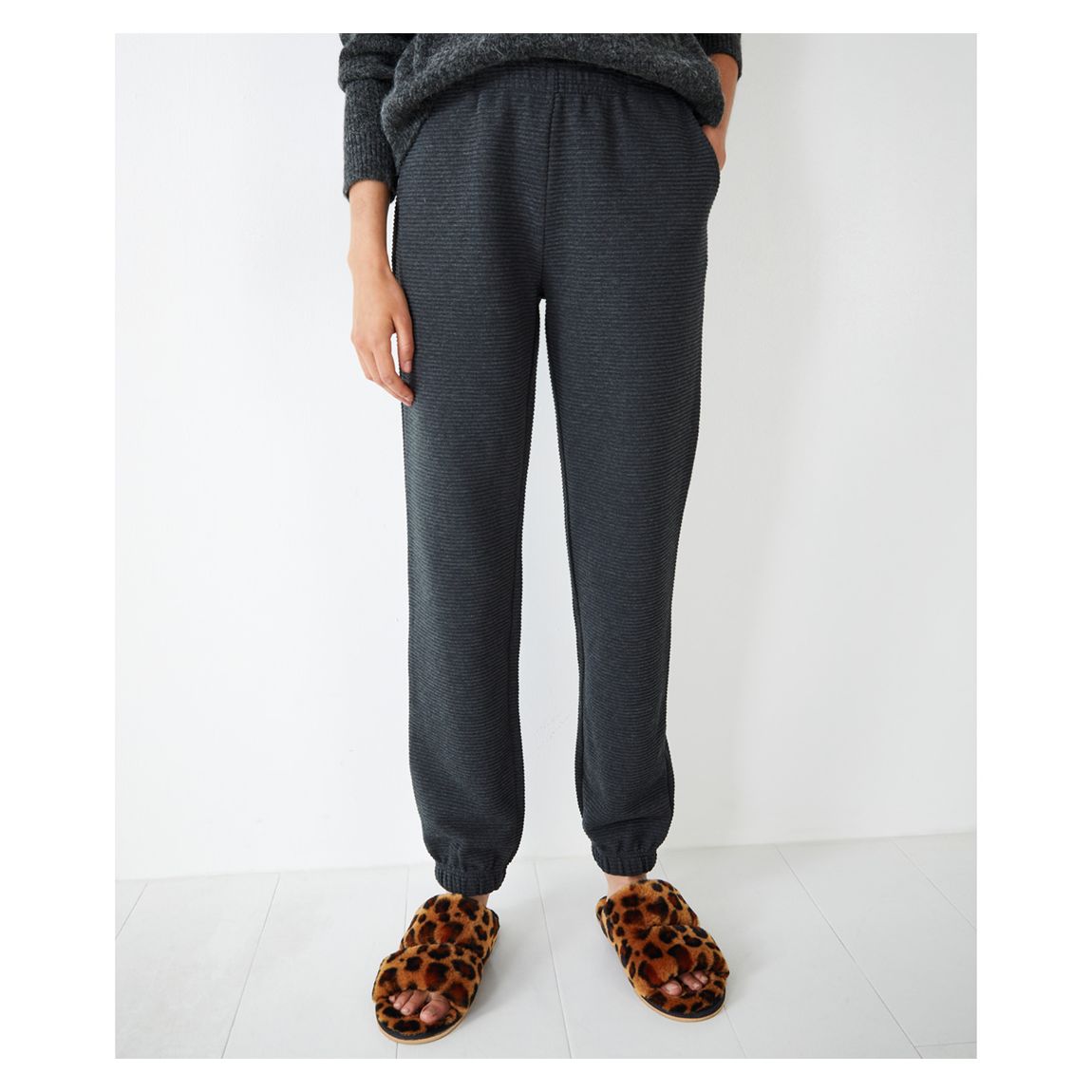 Dark Grey Otto Cotton Blend Jogger main product photo