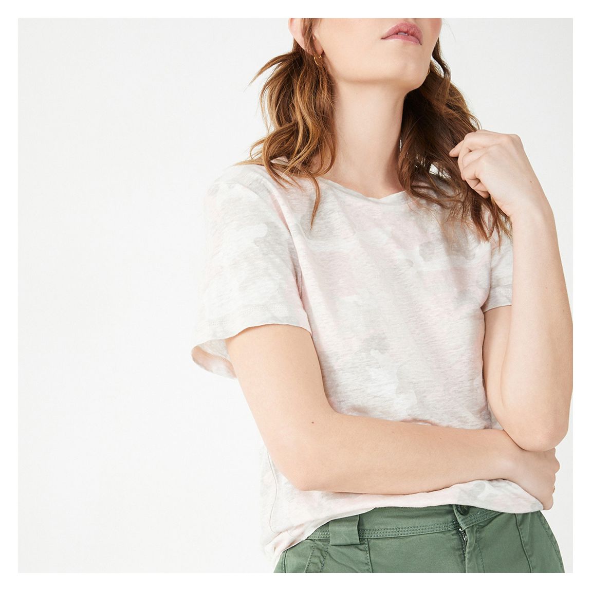Multi Linen Printed T-Shirt main product photo