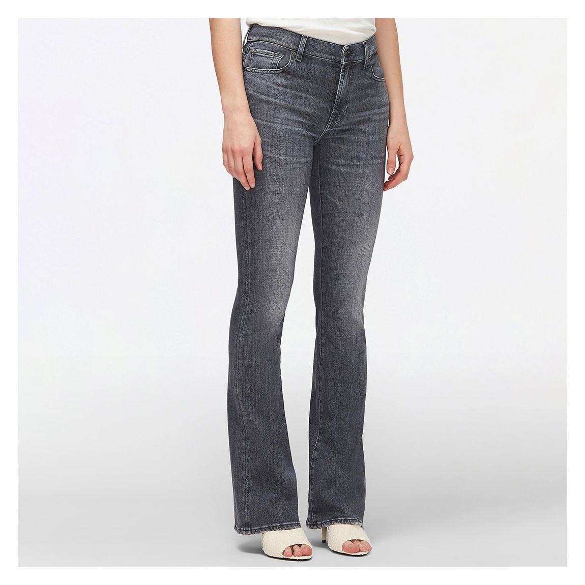 Charcoal Bootcut Stretch Jeans main product photo