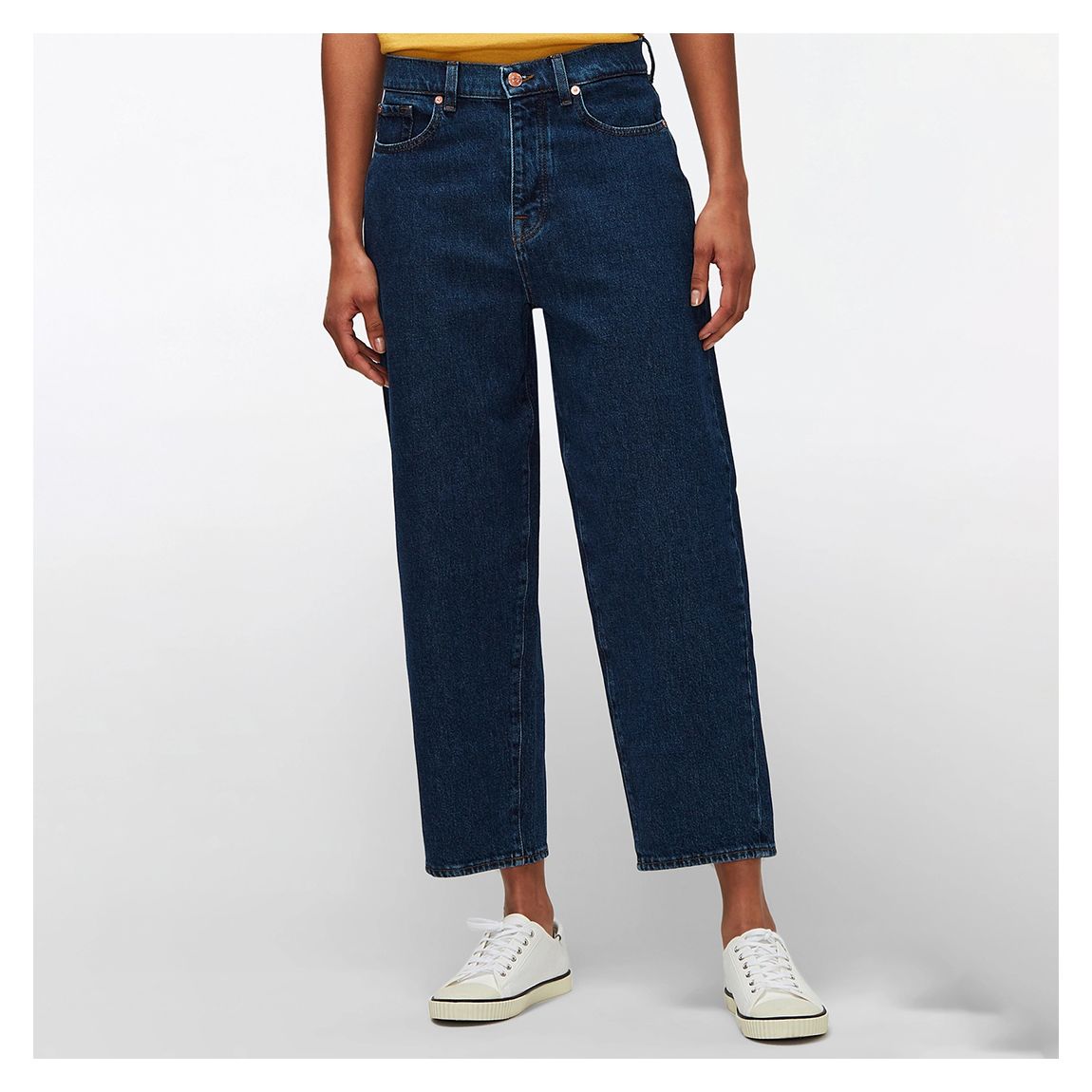 Indigo Dylan Wide Leg Stretch Jeans main product photo