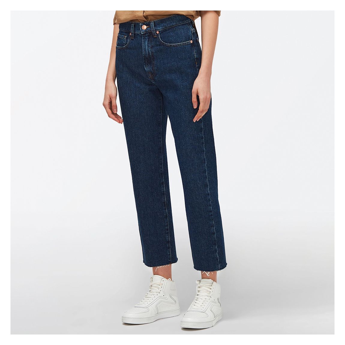 Indigo Logan Straight Stretch Jeans main product photo