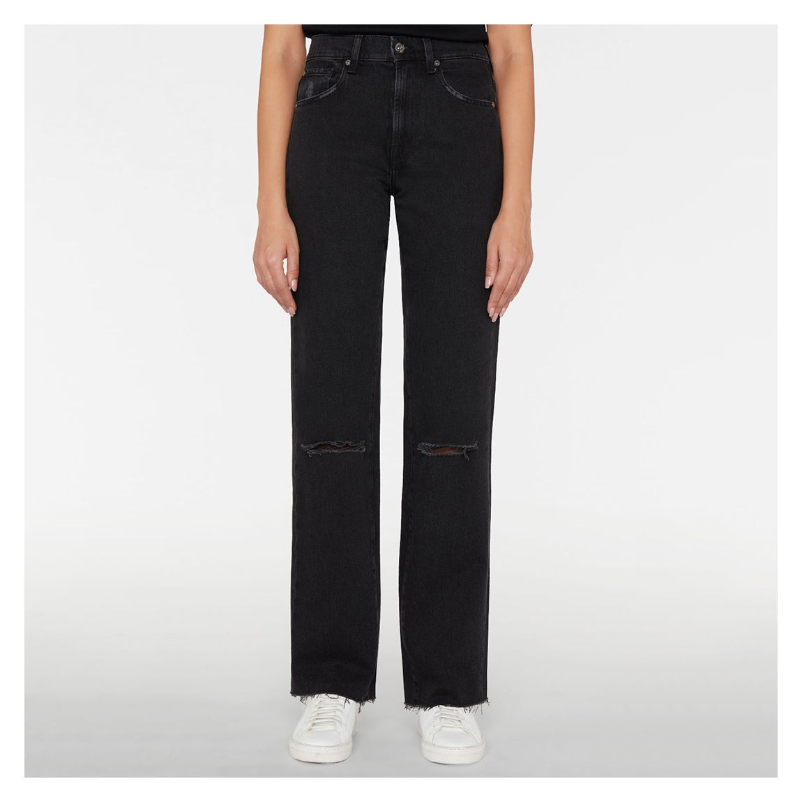 Black Tess Straight Stretch Jeans main product photo