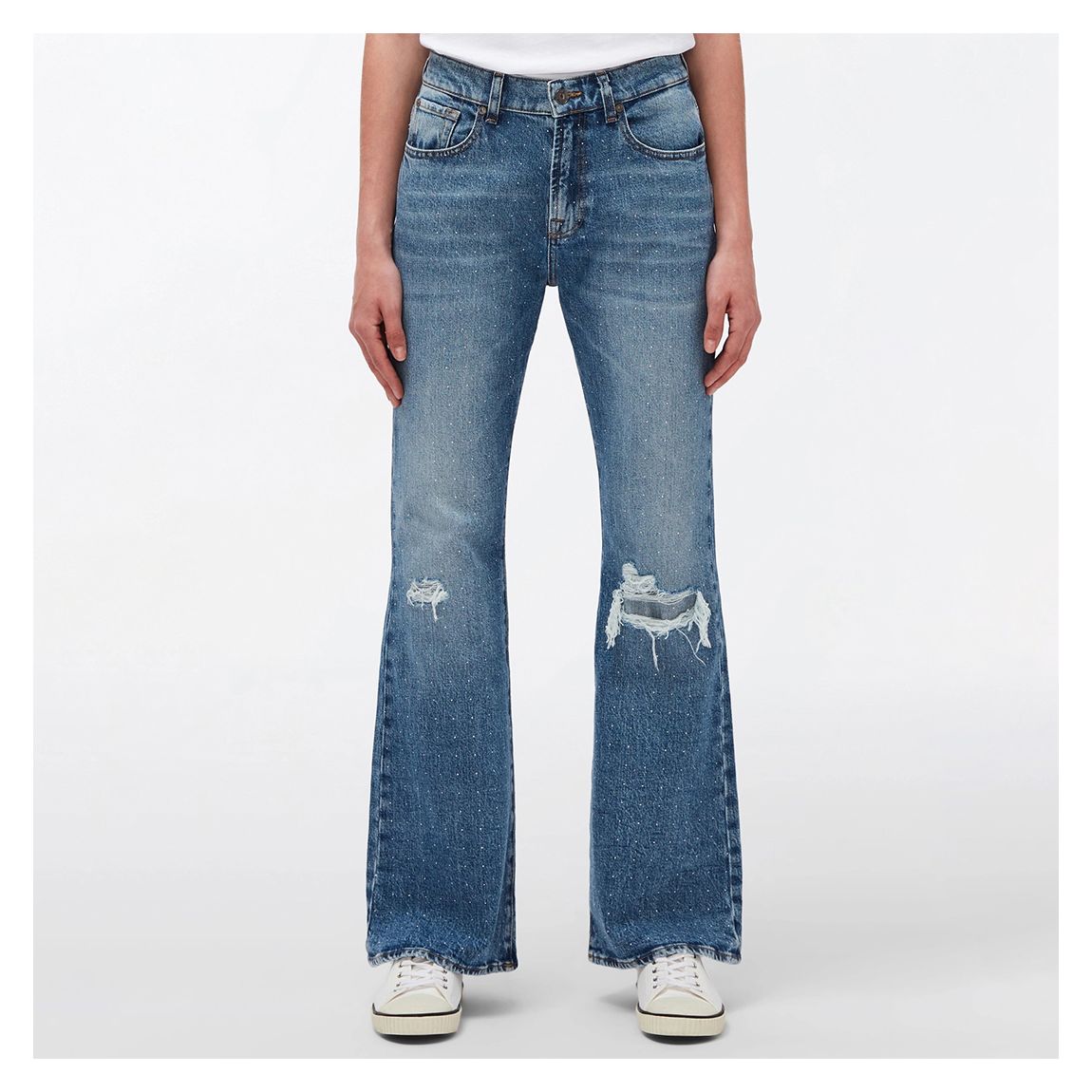 Blue Riley Embellished Stretch Jeans main product photo