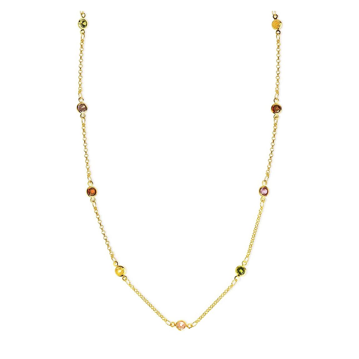 18k Gold Multi Colour Necklace main product photo