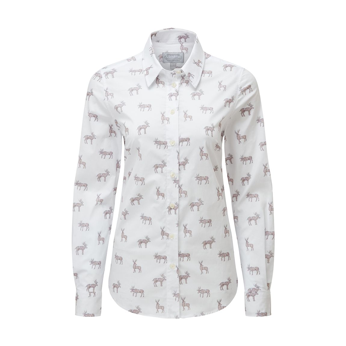 Reindeer Print Cotton Norfolk Shirt main product photo