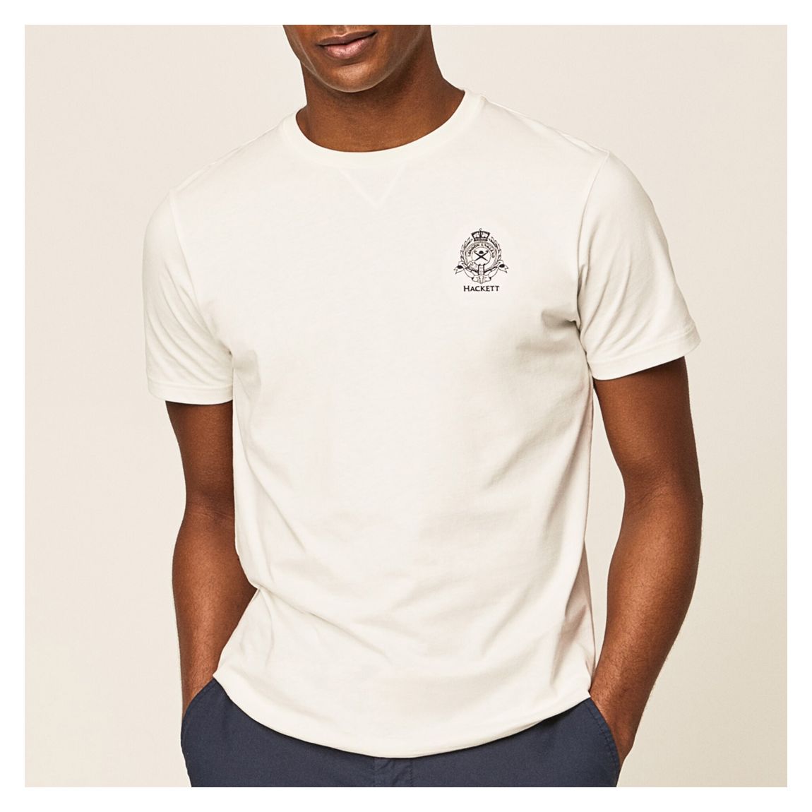 White Logo Graphic Cotton T-Shirt main product photo