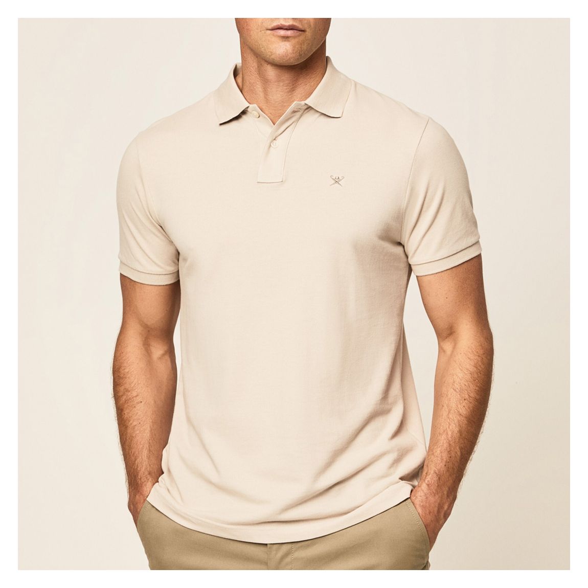 Sand Logo Collar Cotton Polo Shirt main product photo