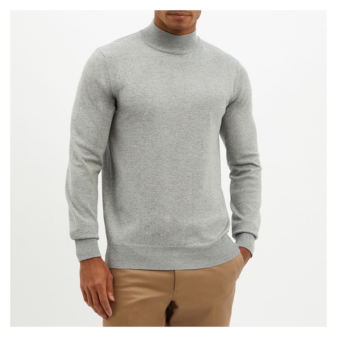 Grey Turtle Neck Jumper main product photo