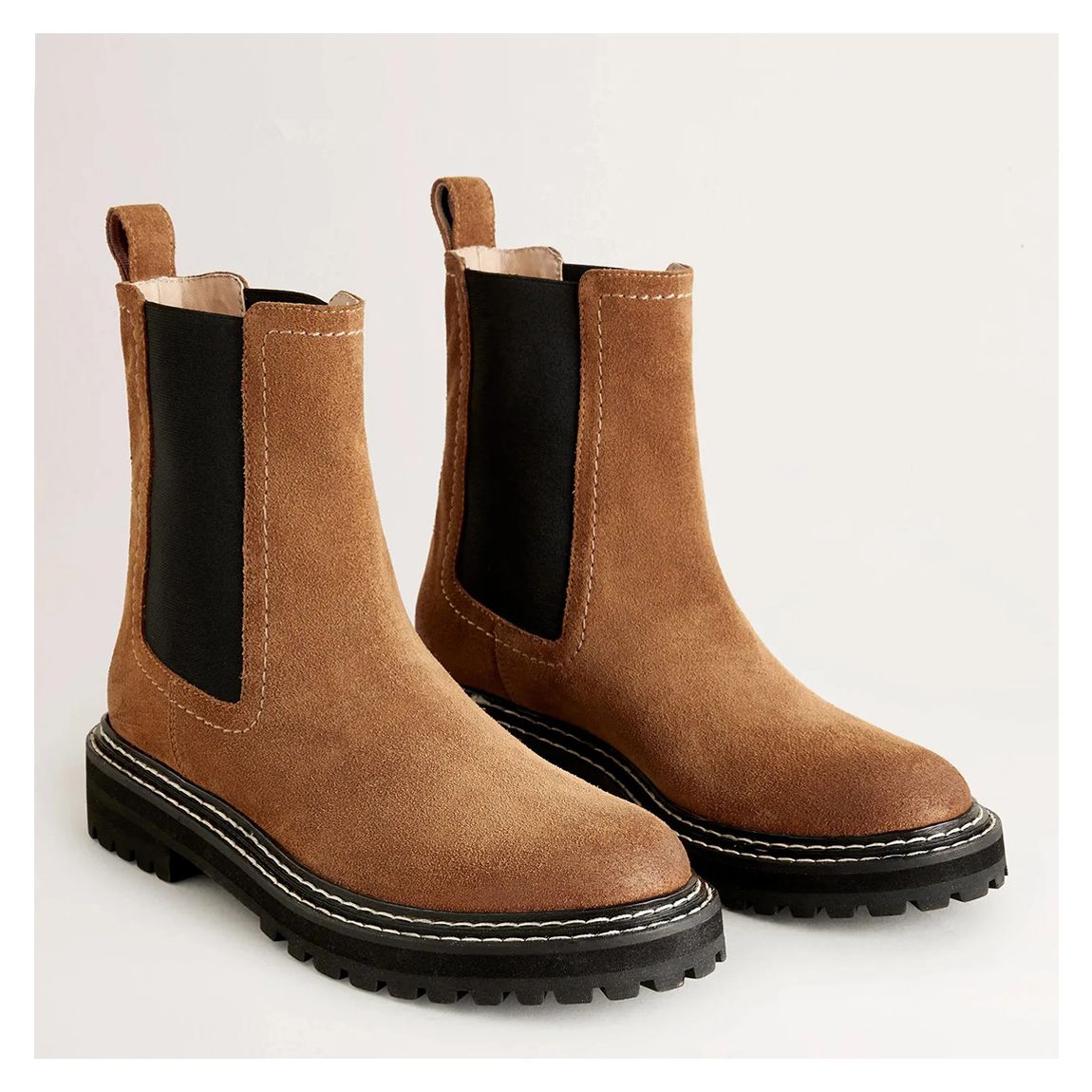 Tan Suede Chunky Chelsea Boot main product photo