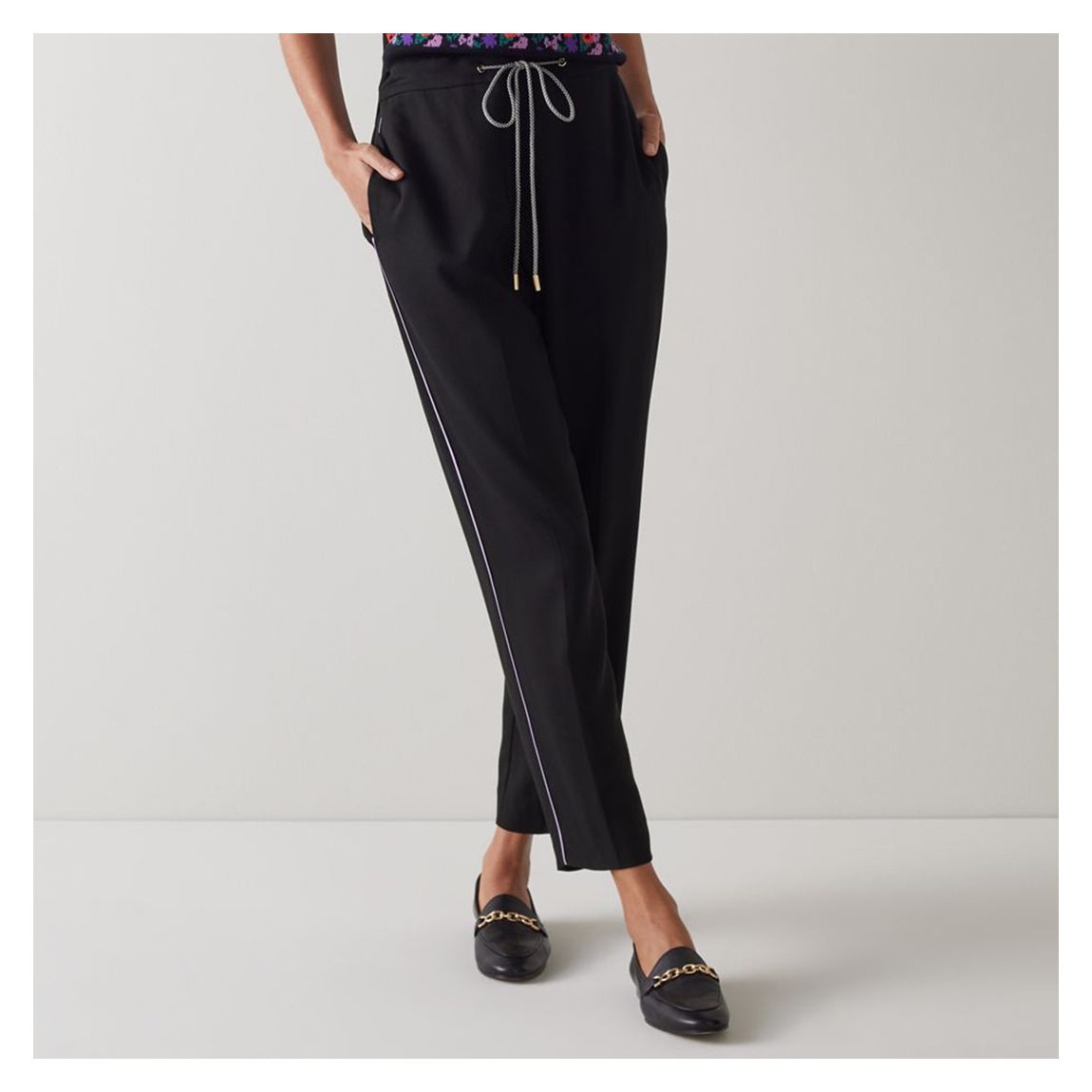 Black Elliot Straight Leg Trouser main product photo