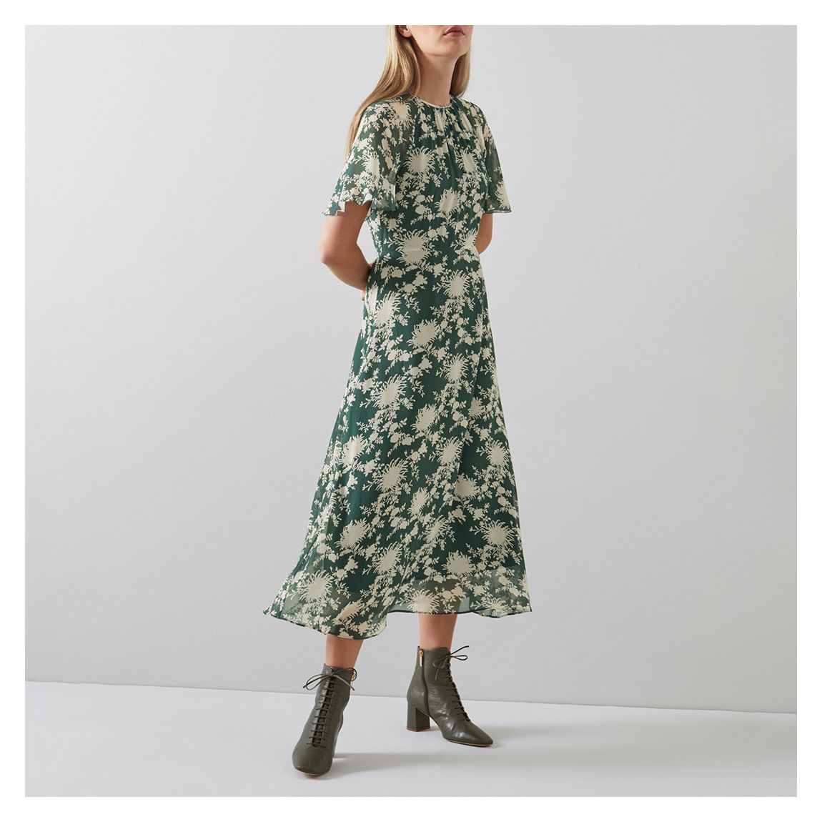 Dark Green Elowen Dress main product photo
