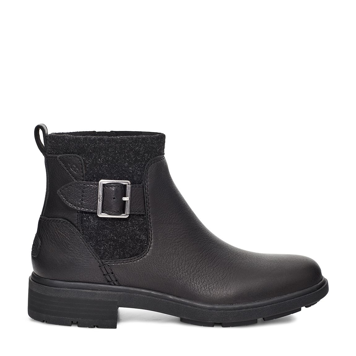 Black Harrisson Moto Ankle Boots main product photo
