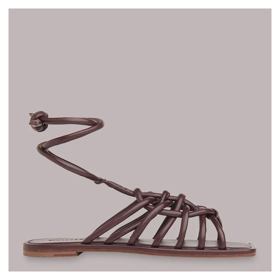 Plum Erika Woven Leather Sandals main product photo
