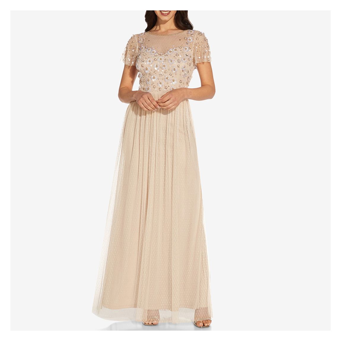 Pink D'Esprit Beaded Maxi Dress main product photo