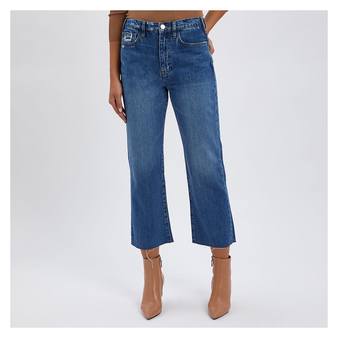 Blue Le Jane Cropped Jeans main product photo