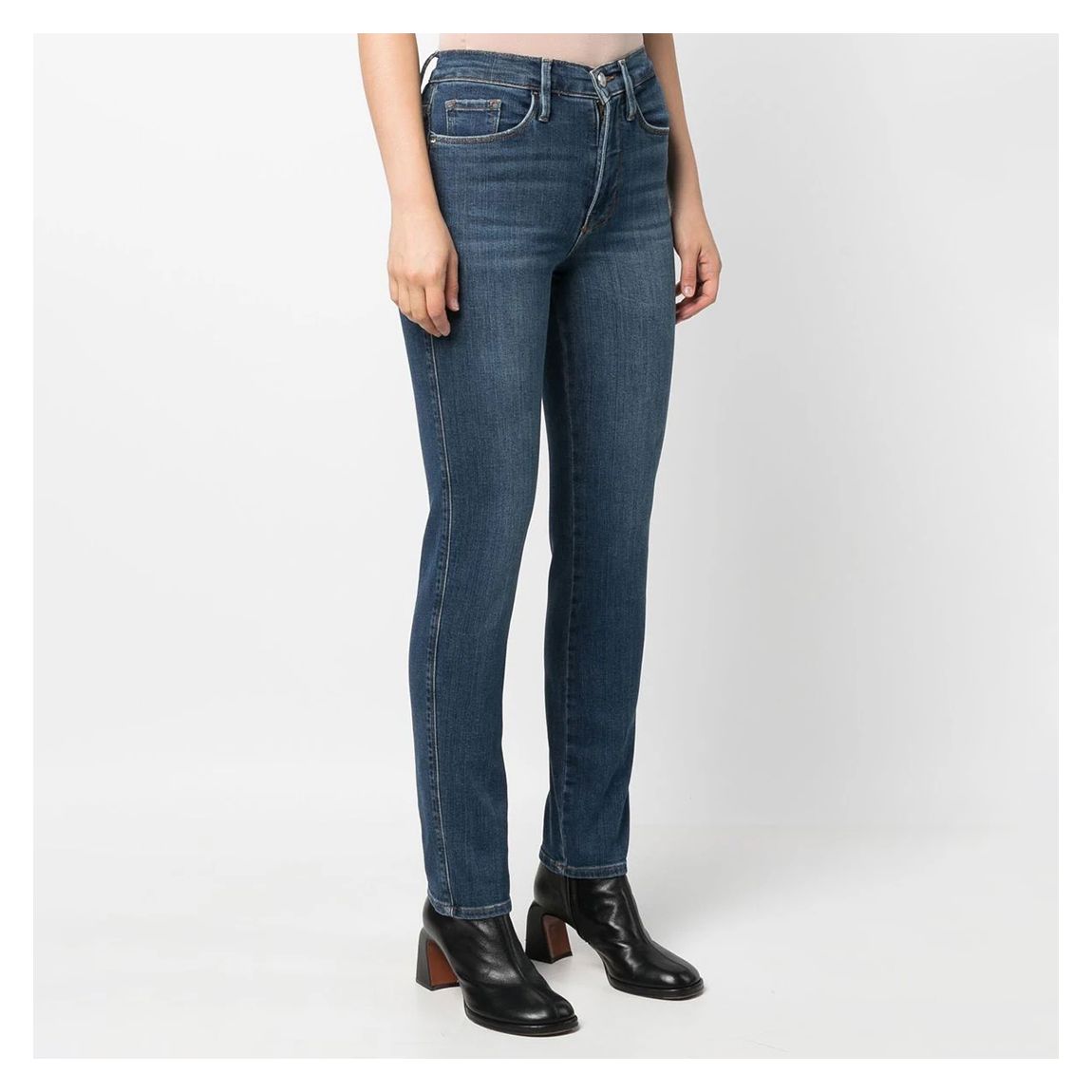 Blue Le Sylvie Slender Straight Stretch Jeans main product photo