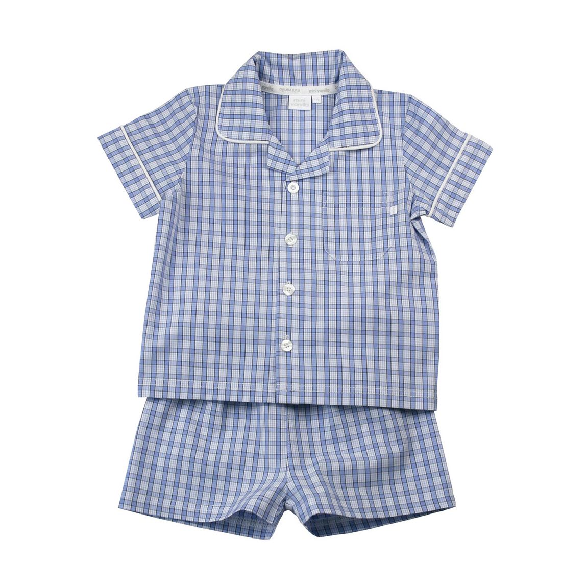 Blue Shortie Multi Cotton Pyjamas main product photo
