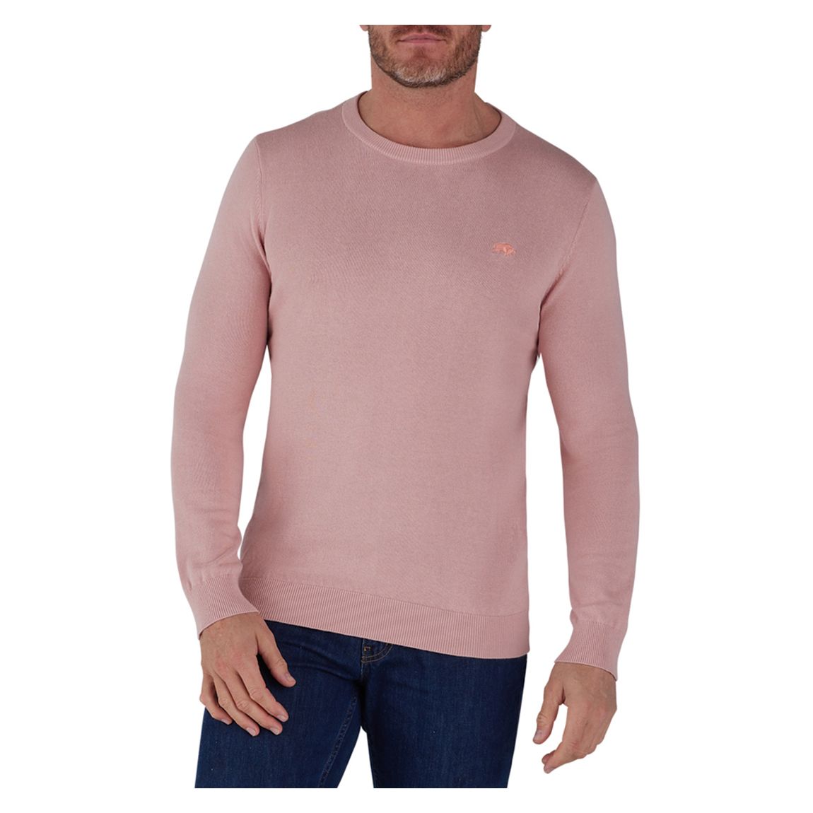 Pink Cotton Crew Neck Jumper main product photo