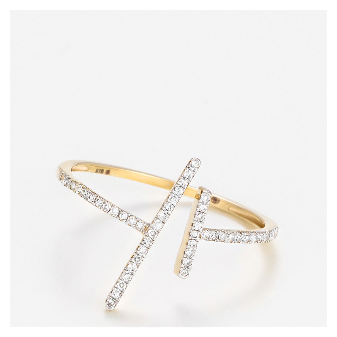 Gold Asymmetric Ring main product photo