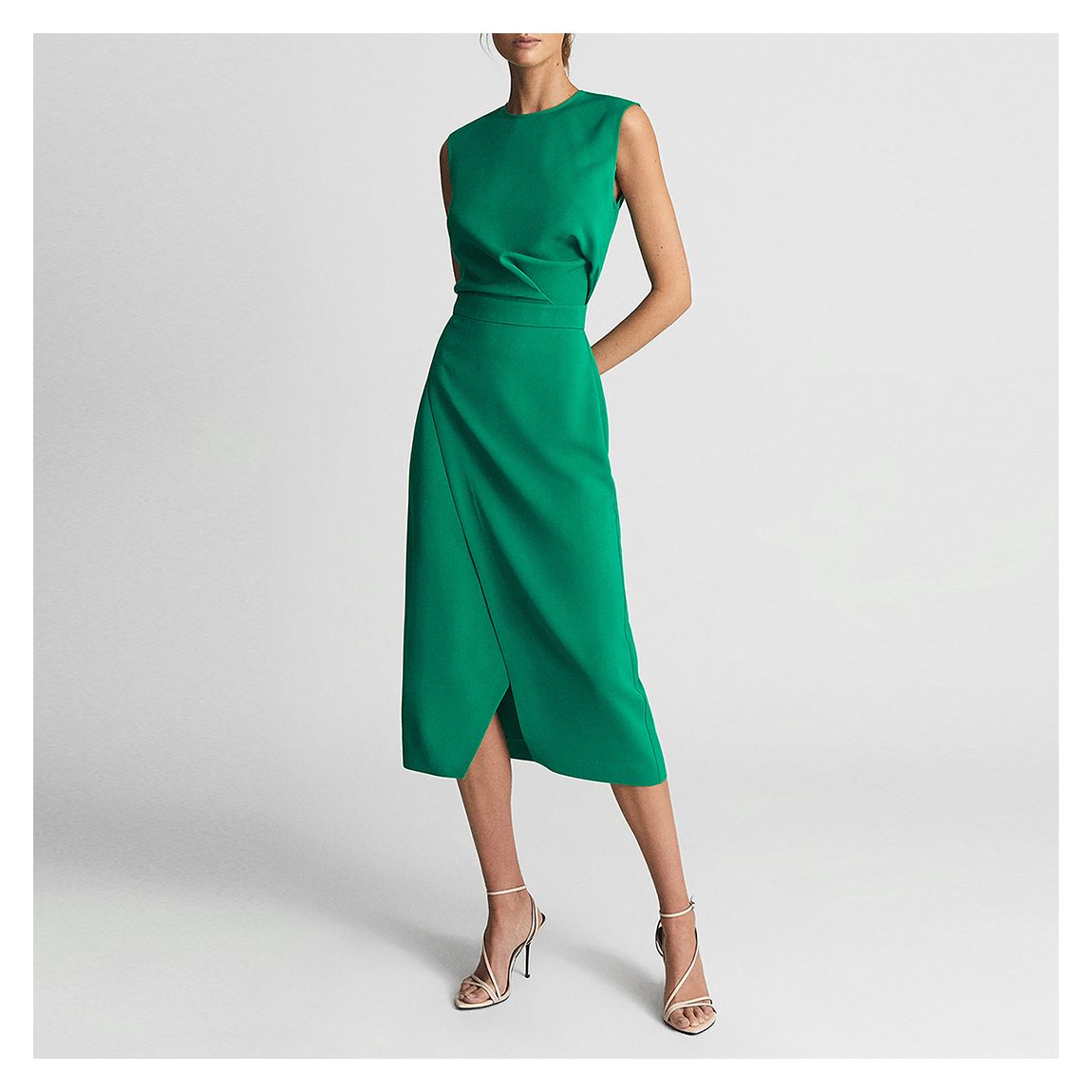 Green Layla Sleeveless Dress main product photo
