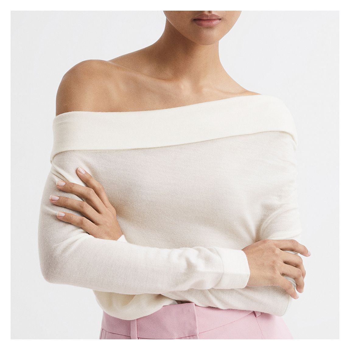 Cream Gracey Draped Top main product photo
