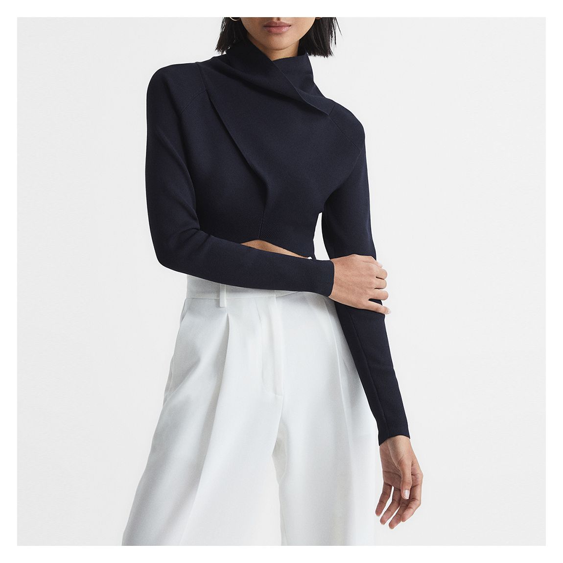 High Neck Elsie Long Sleeve Top main product photo