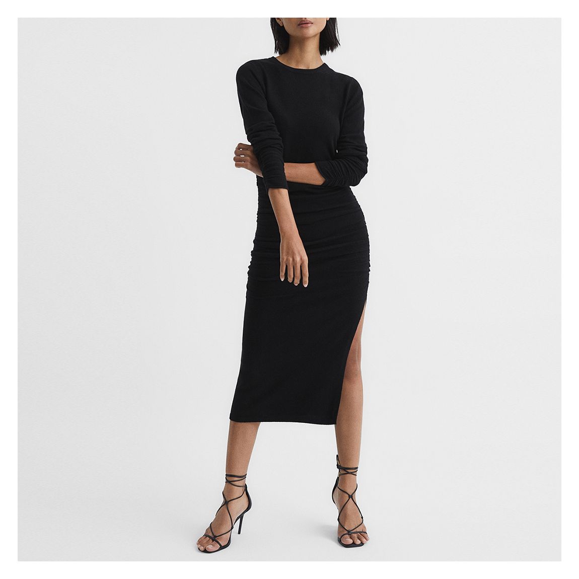 Black Charley Wool Blend Dress main product photo