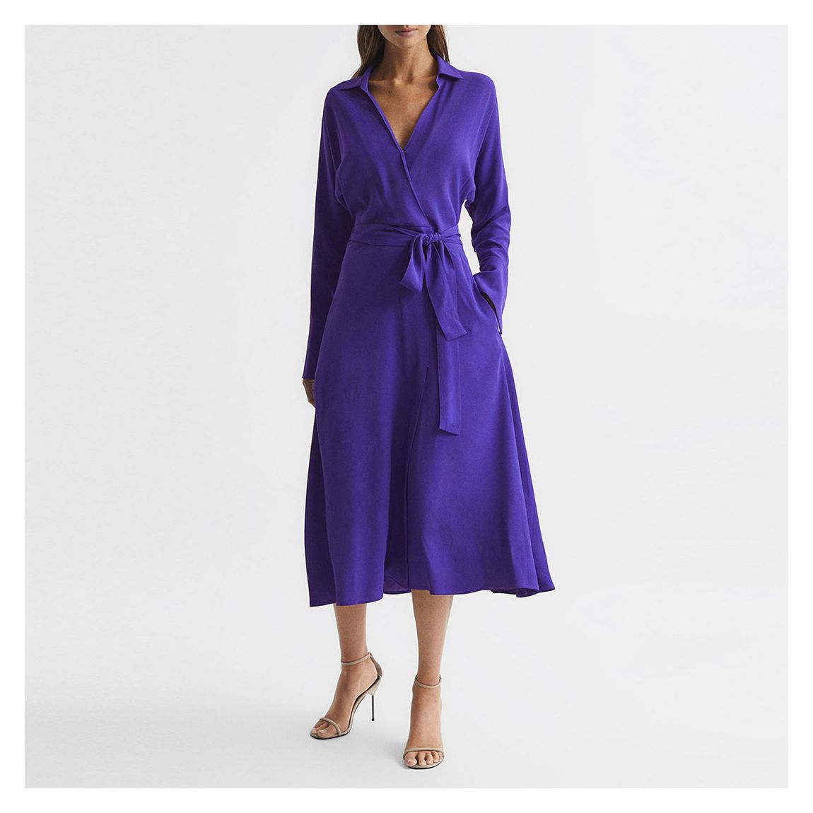 Purple Cecily Midi Shirt Dress main product photo