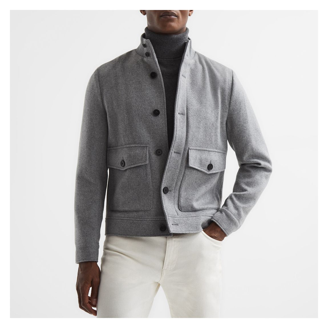 Grey Vienna Wool Jacket main product photo