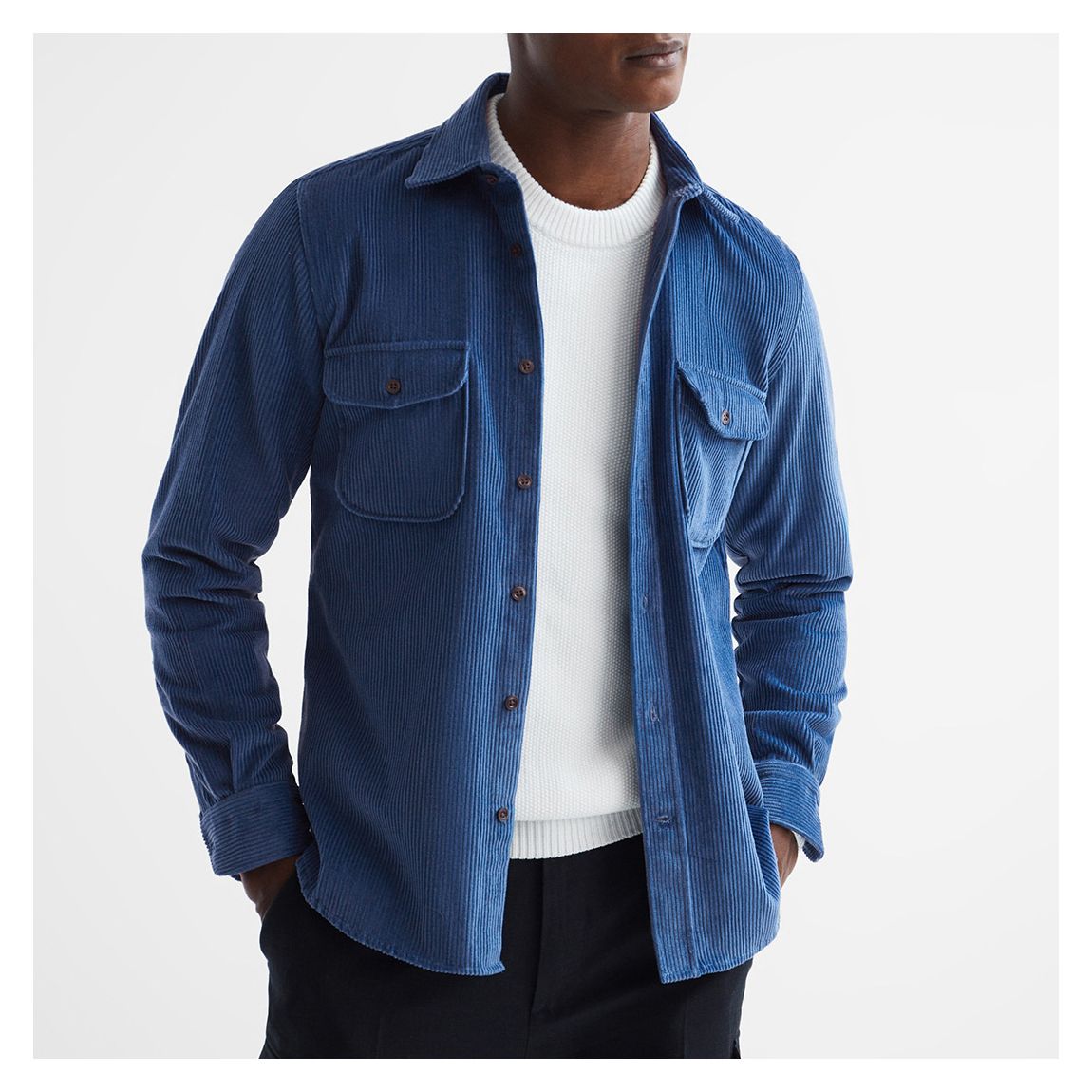 Blue Bonucci Twin Pocket Shirt main product photo