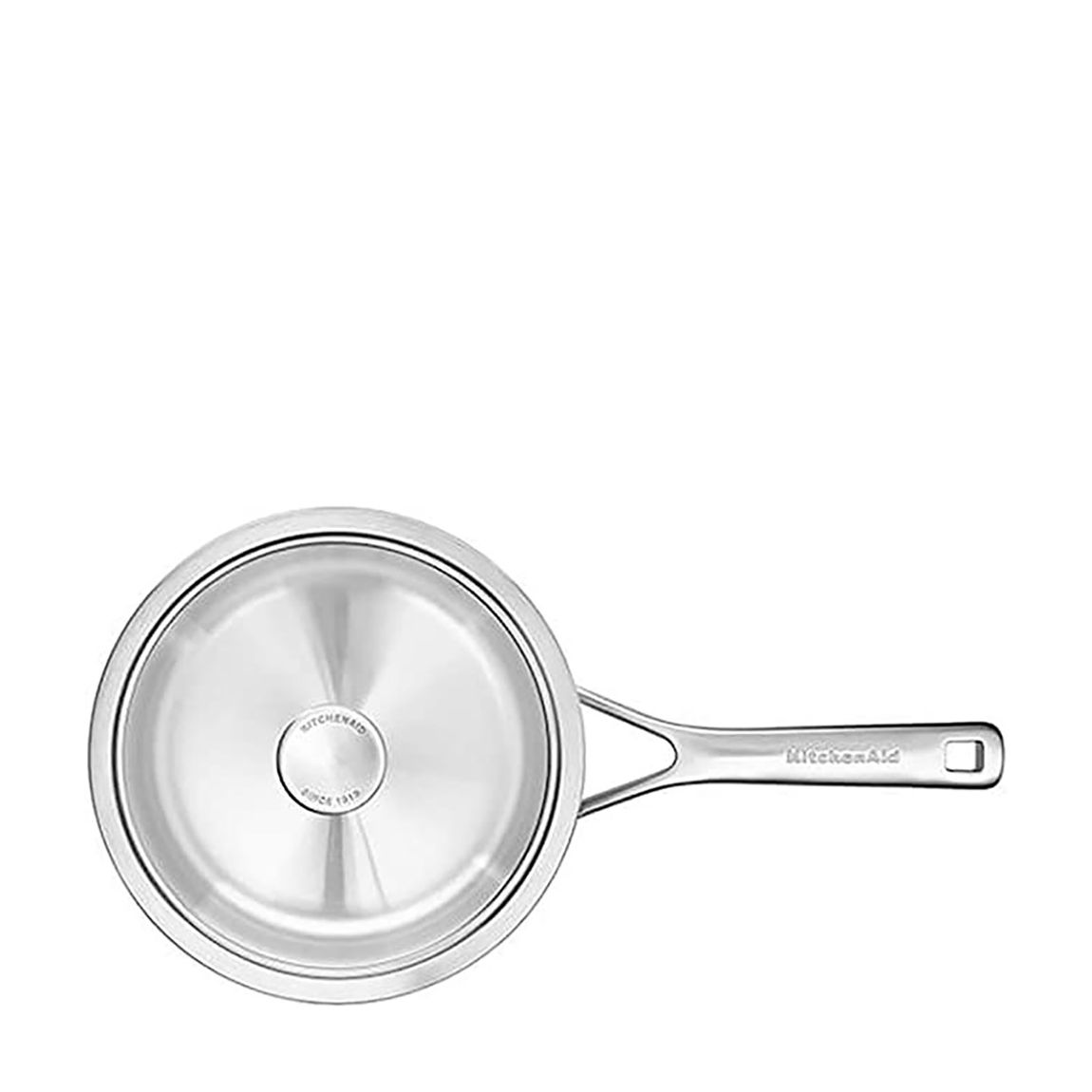 KitchenAid Multi-Ply Stainless Steel 24cm/3.1 Litre Skillet with Lid, Silver main product photo