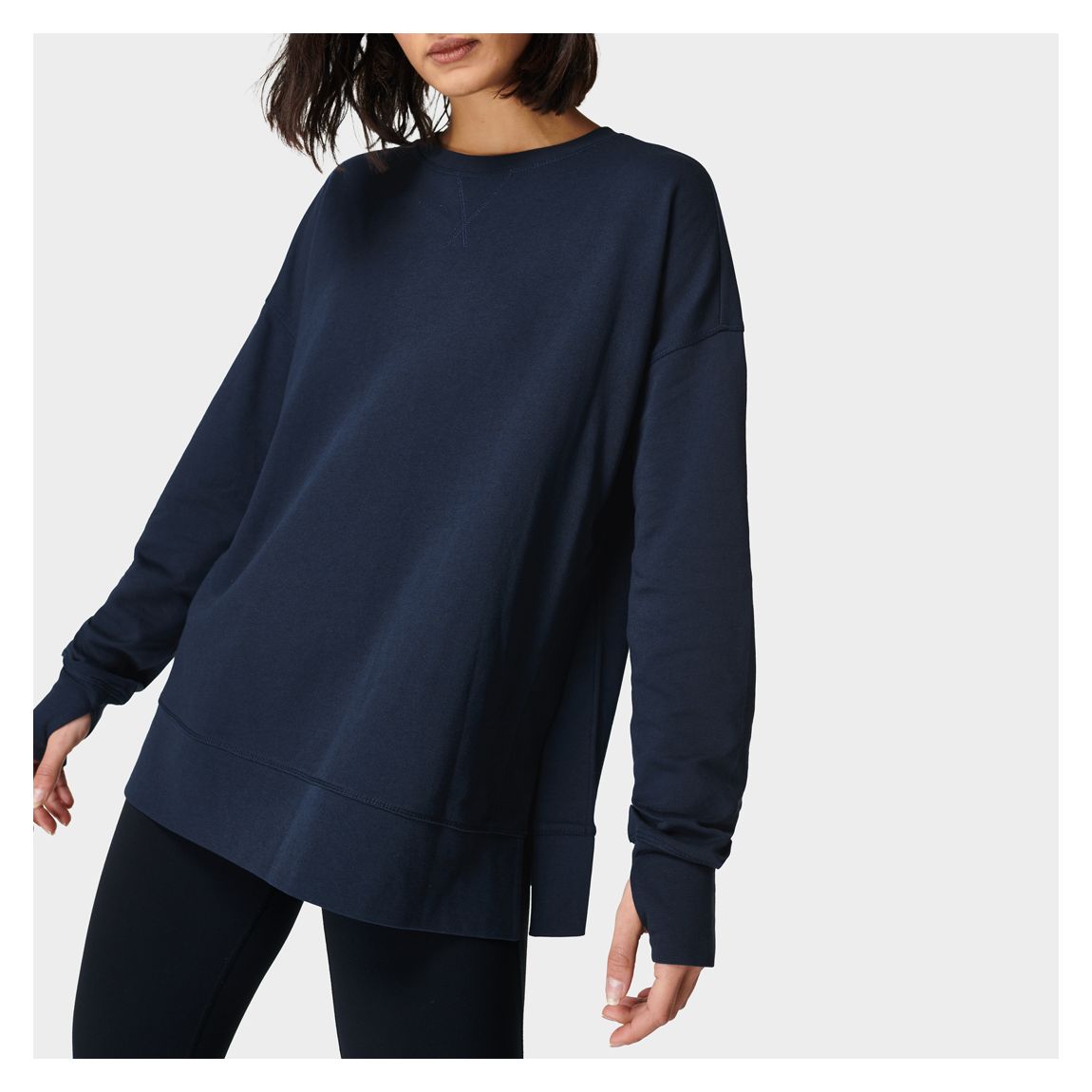 Navy Blue After Class Split Sweatshirt main product photo