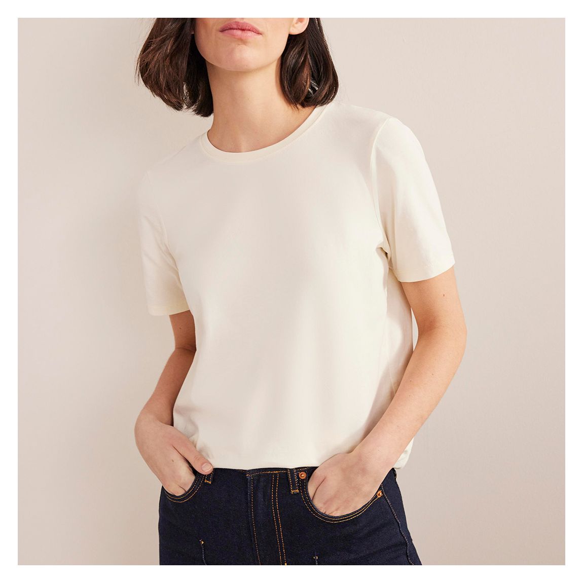 Yellow Cotton Dyed Crew T-Shirt main product photo