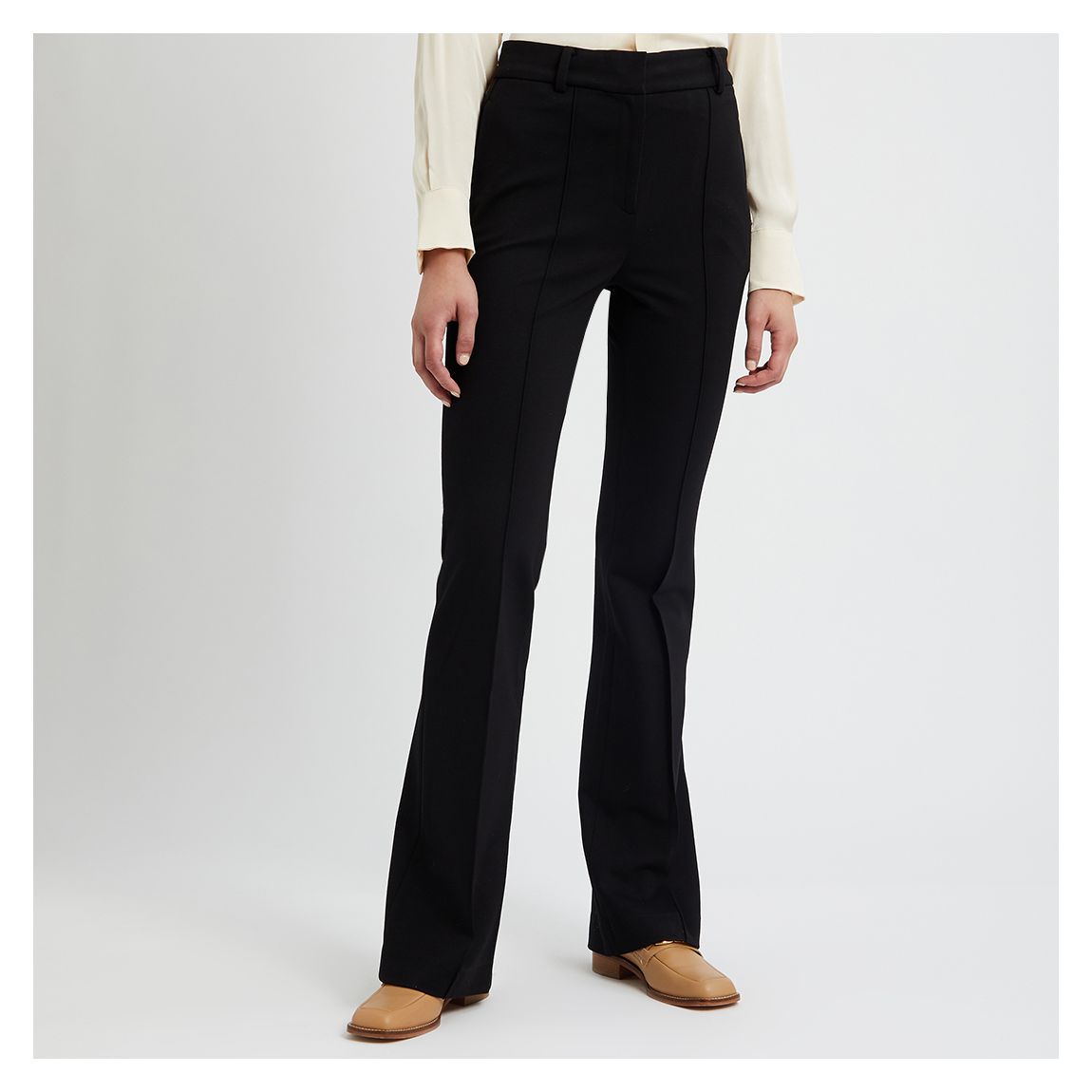 Black Slim Bootcut Split Trouser main product photo